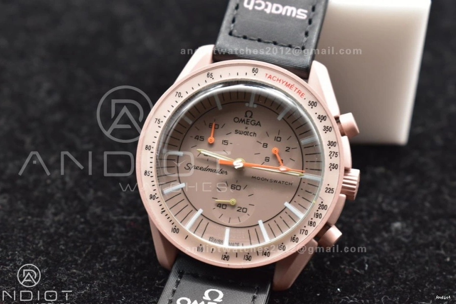 Quartz Nylon to Strap x Moonwatch Swatch Mission Jupiter on Omega Bioceramic 1226